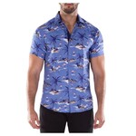 BC COLLECTION BC COLLECTION SHORT SLEEVE PATTERN SHIRT 222055