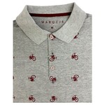 MARQUIS MARQUIS SHORT SLEEVE PRINTED POLO 19319