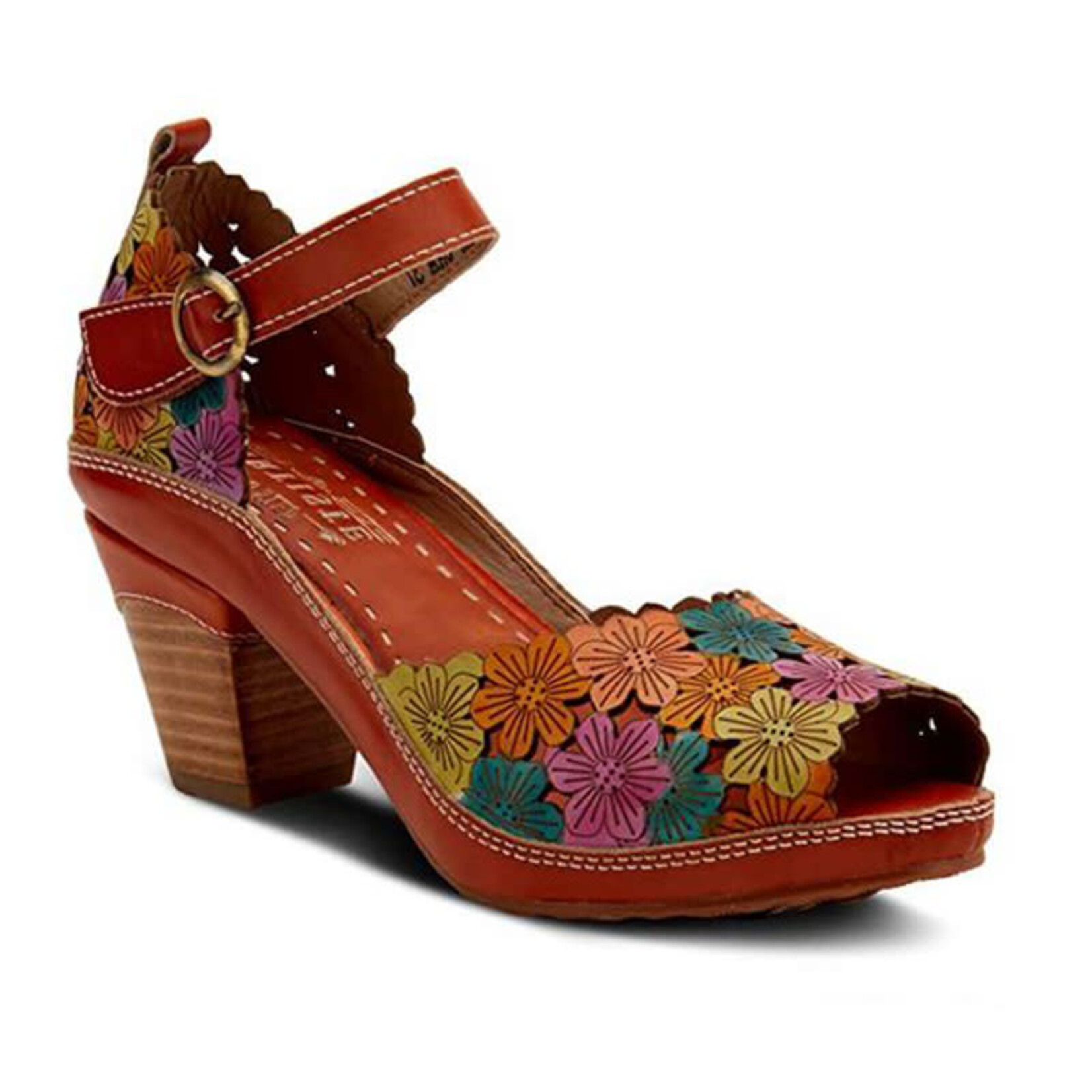 L'ARTISTE L'ARTISTE FLORAL SLINGBACK BLOCK HEEL AVNIA