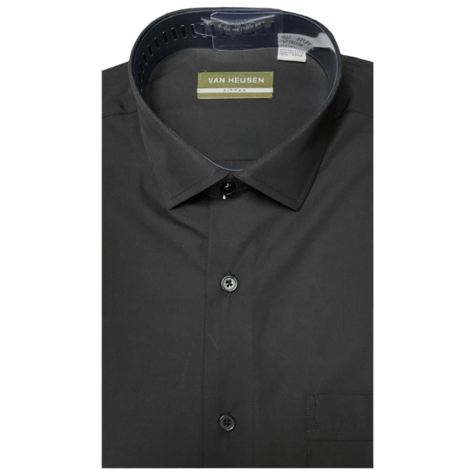 VAN HEUSEN VAN HEUSEN FITTED SOLID LONG SLEEVE POCKET SHIRT 500001