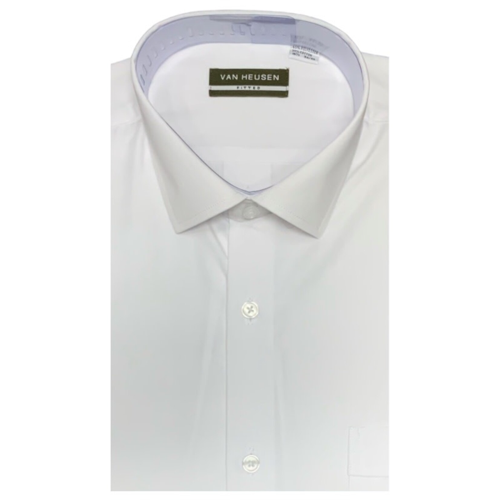 VAN HEUSEN VAN HEUSEN FITTED SOLID LONG SLEEVE POCKET SHIRT 500001