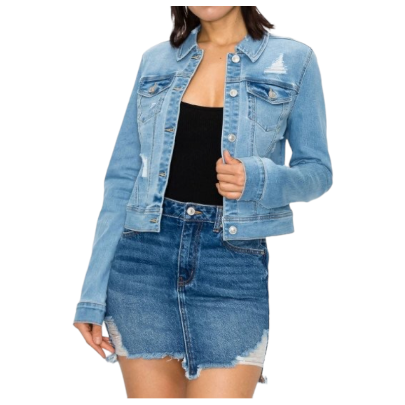 WAX JEANS WAX JEANS DENIM JACKET 90273 Michael's and Jody's