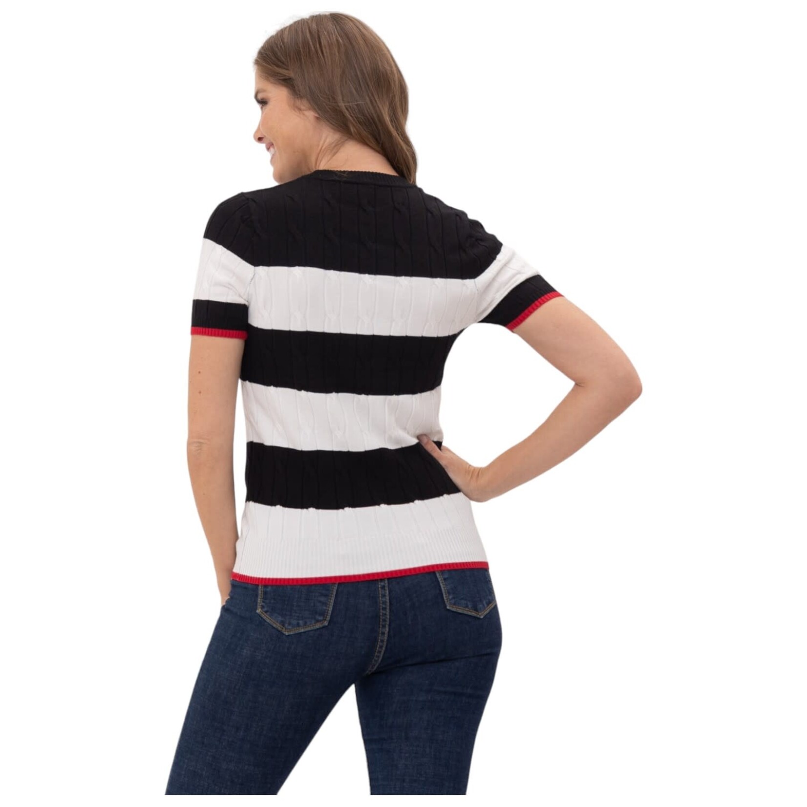 CIELO CIELO STRIPE PULLOVER SWEATER SW2200