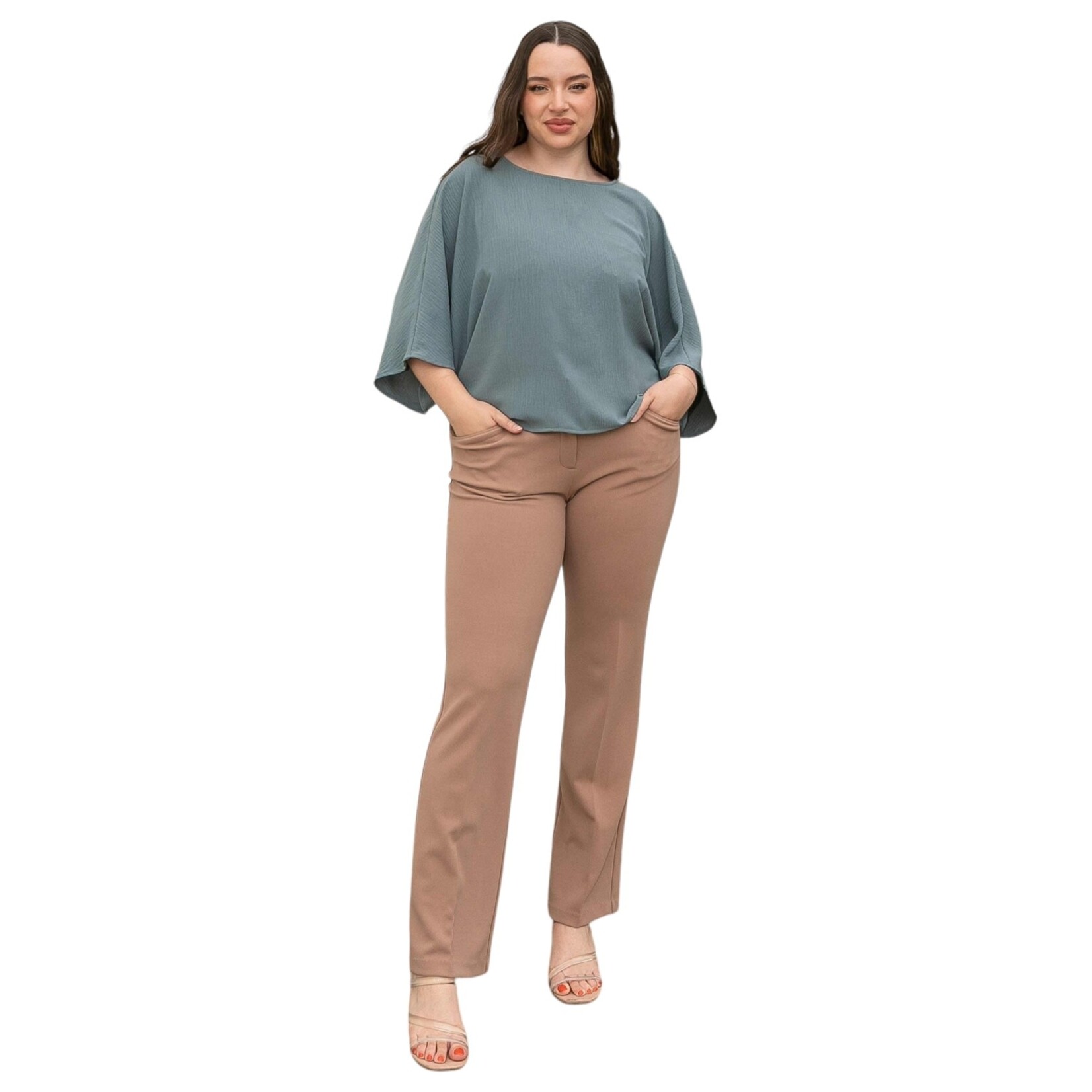 DAZZ DAZZ CREPE STRAIGHT DRESS PANT D35033-1