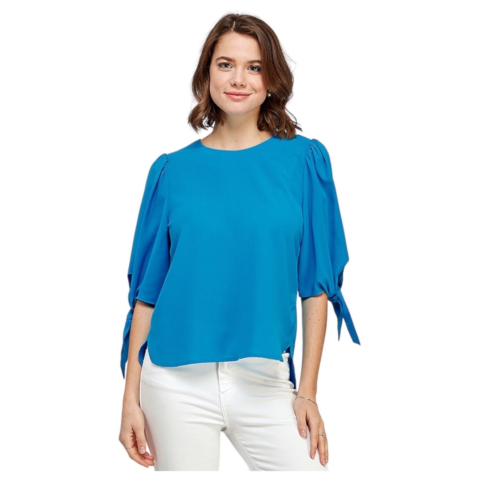 MILK & HONEY MILK & HONEY 3/4 SLEEVE TOP W/ TIE DETAIL 35508TE