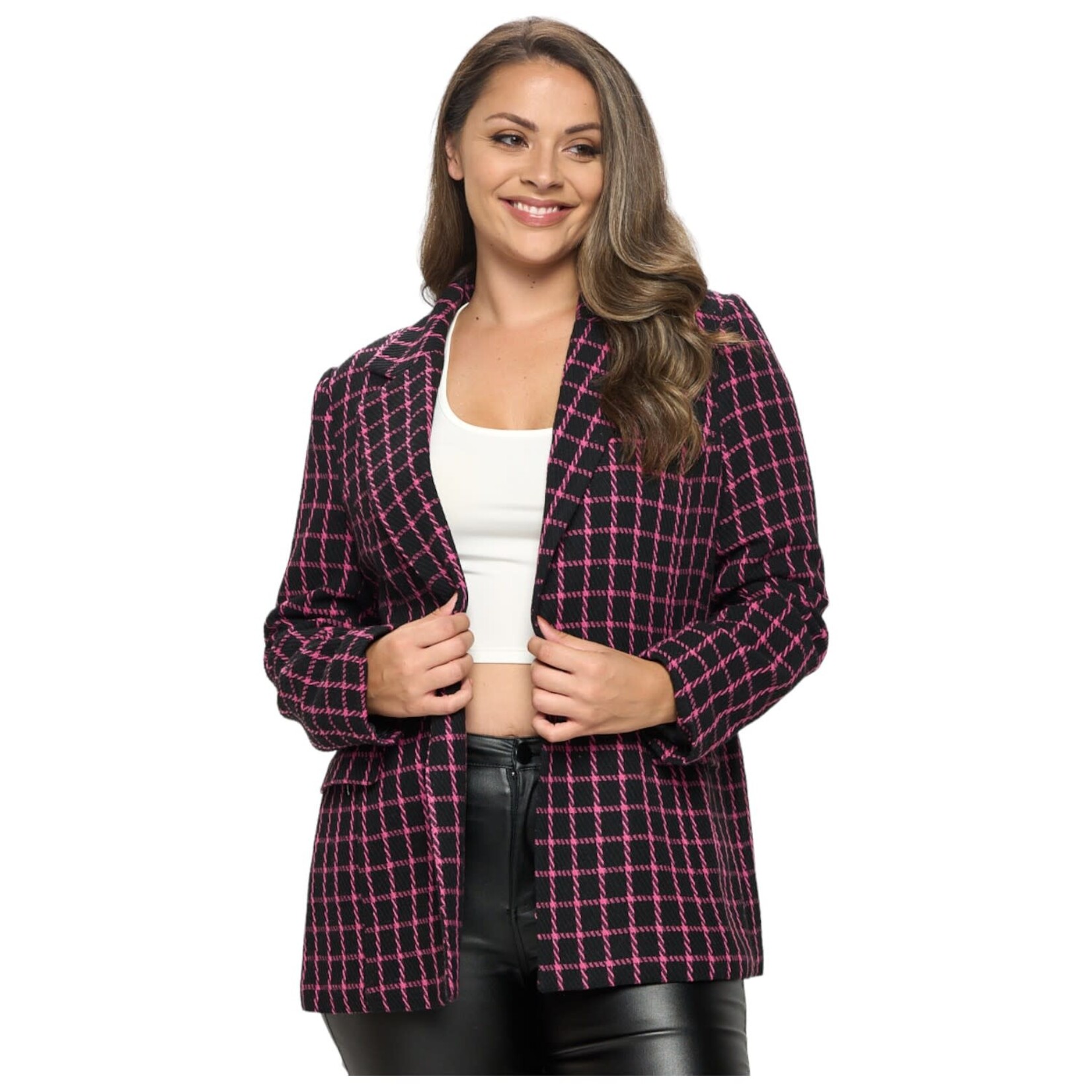 CHOCOLATE CHOCOLATE PLUS CHEQUERED JACKET KJ912