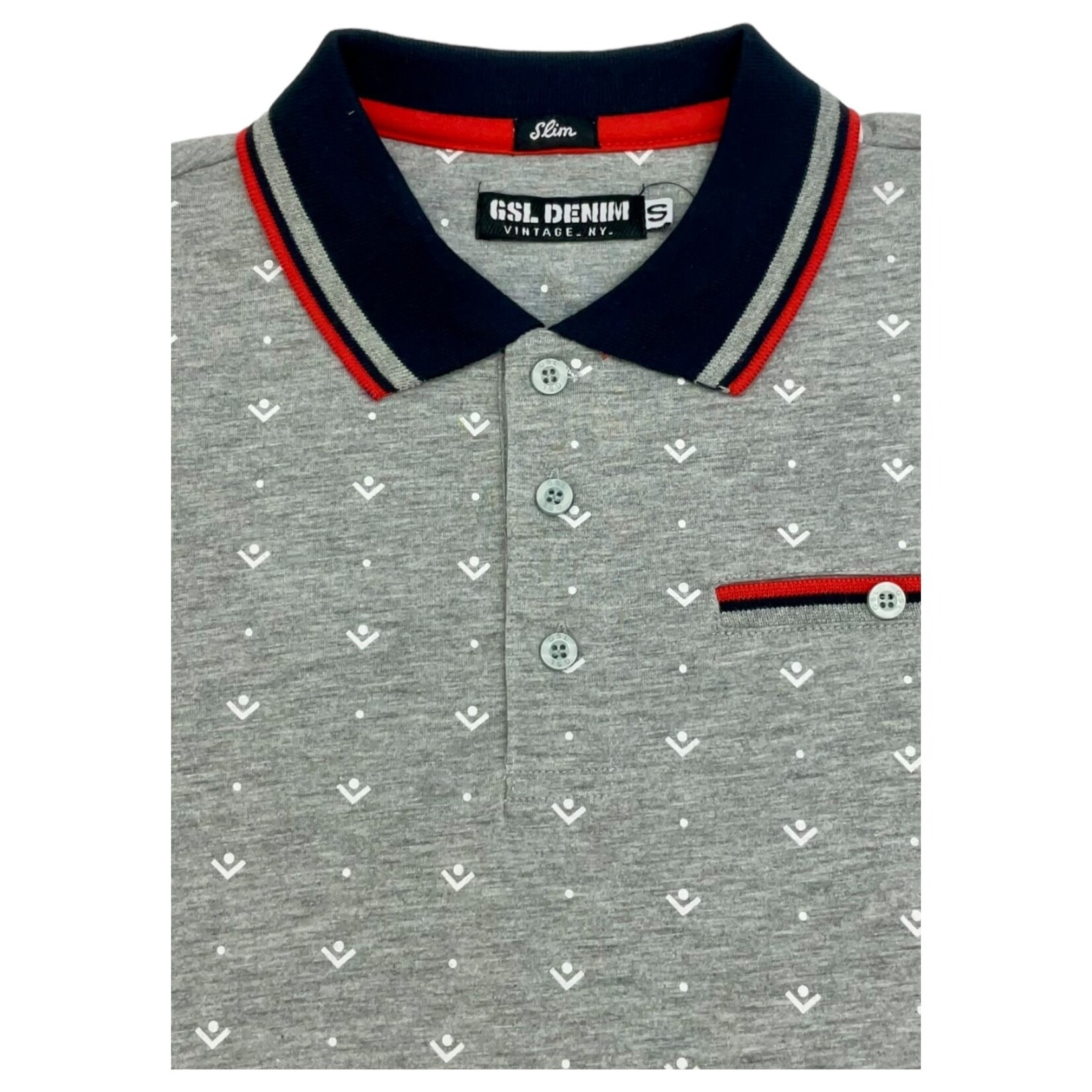 GSL GSL SHORT SLEEVE SLIM FIT POLO 16P-G-271-M3