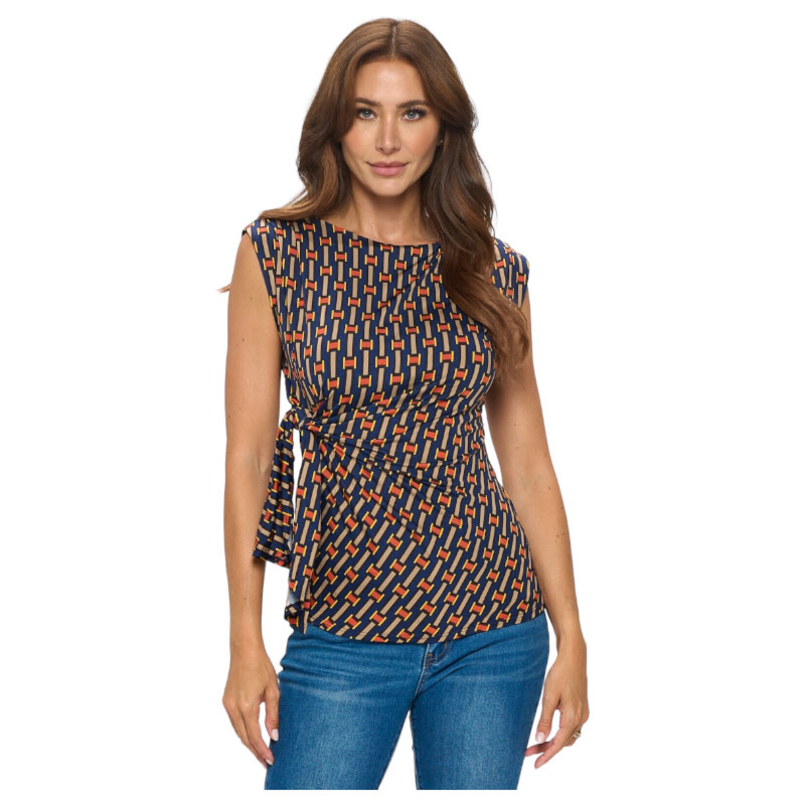 DNA DNA SIDE TIE SLEEVE LESS TOP 2416T-21085