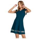 SHE & SKY SHE & SKY RUFFLED CAP SLEEVE MIDI DRESS  SY5094