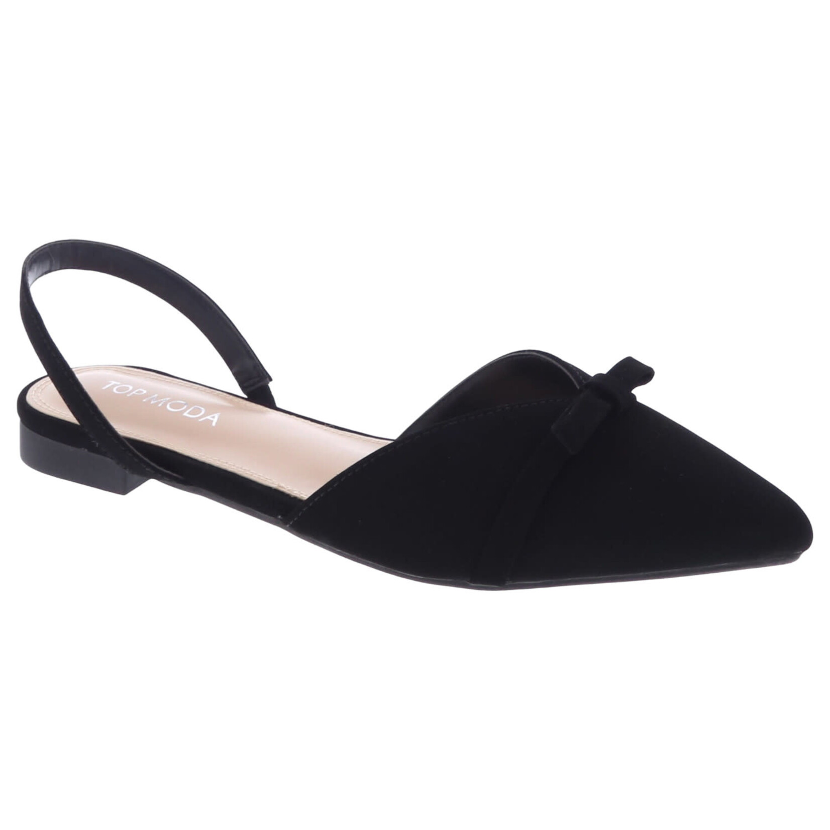 TOP MODA TOP MODA CLOSE FRONT OPEN BACK FLATS GARNER-9