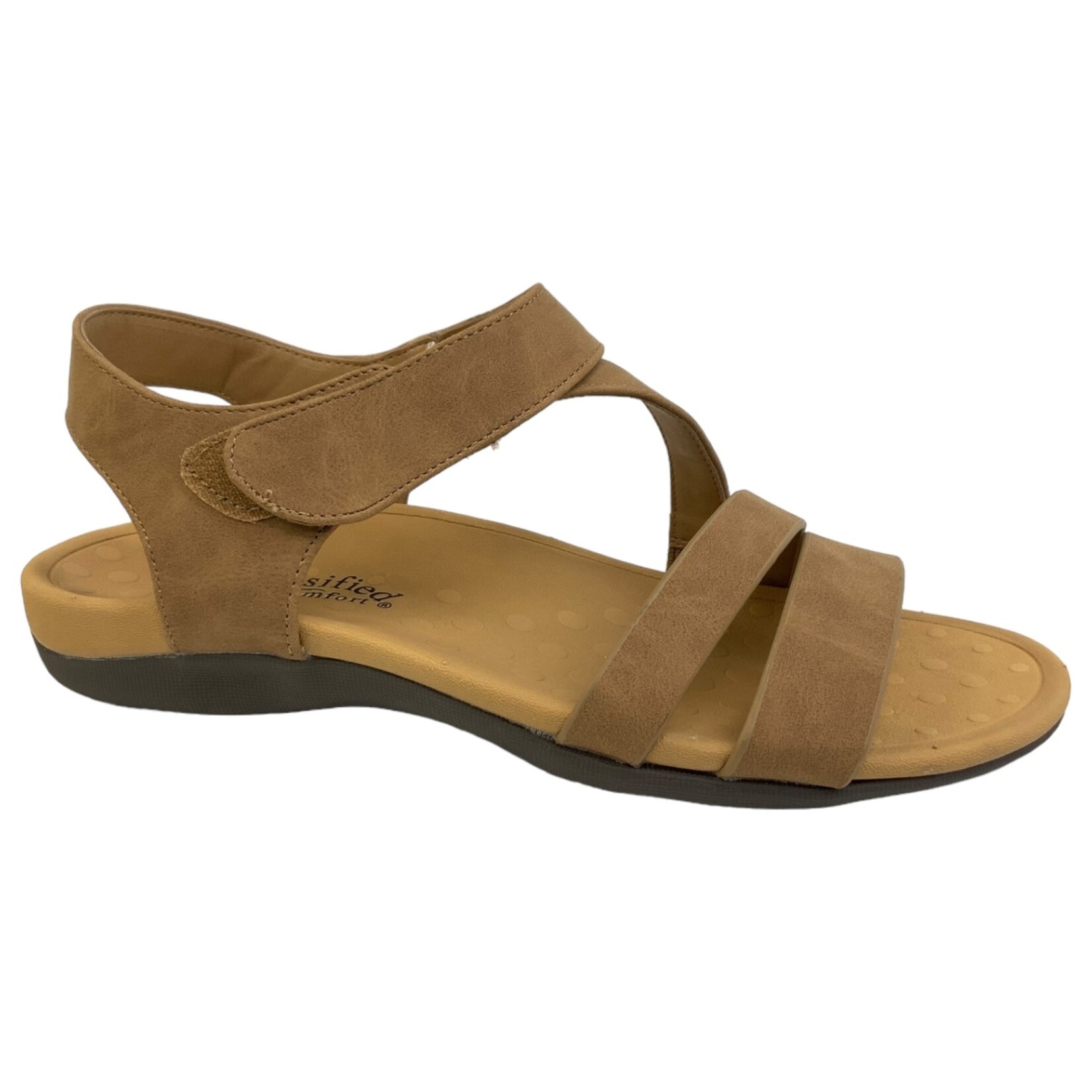 SODA SODA COMFORT SOLE VELCRO ANKLE STRAP SANDAL HARRIS