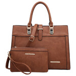 DASEIN DASEIN SATCHEL WITH MATCHING WRISTLET XL-18-8000