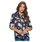 DNA DNA PLUS  BUTTON DOWN BLOUSE 2443XB-18217