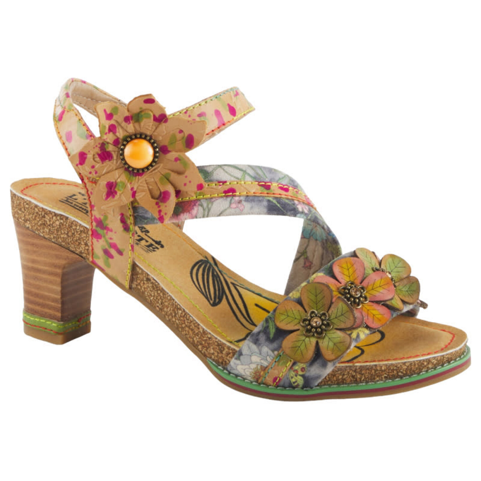 L'ARTISTE L'ARTISTE FLORAL HEEL CHAGELL