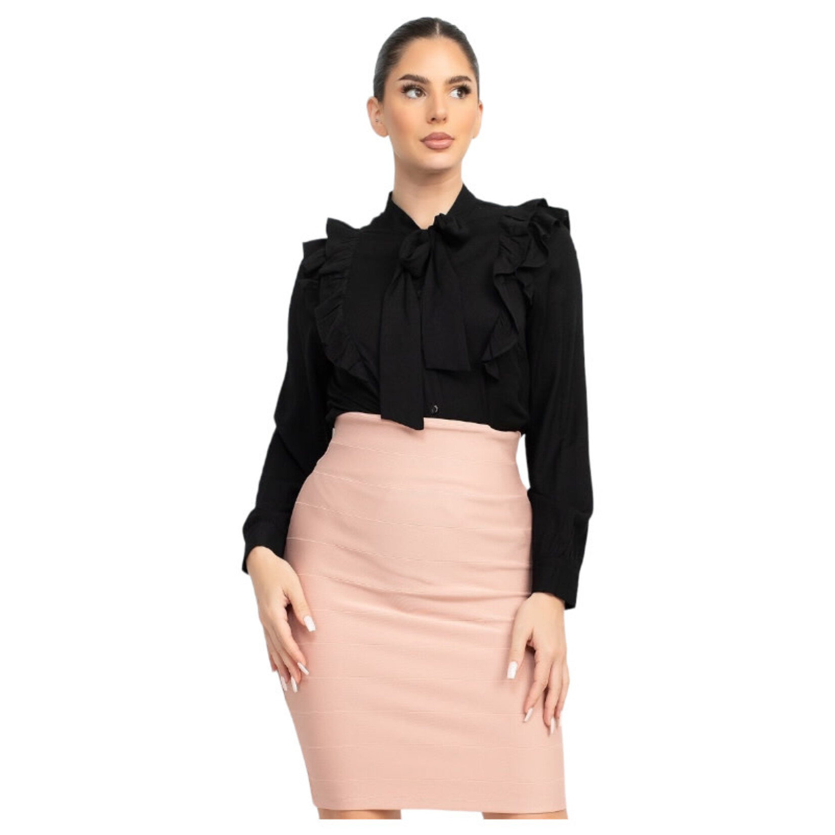 IRIS IRIS RUFFLE SLEEVE TOP HMT56706