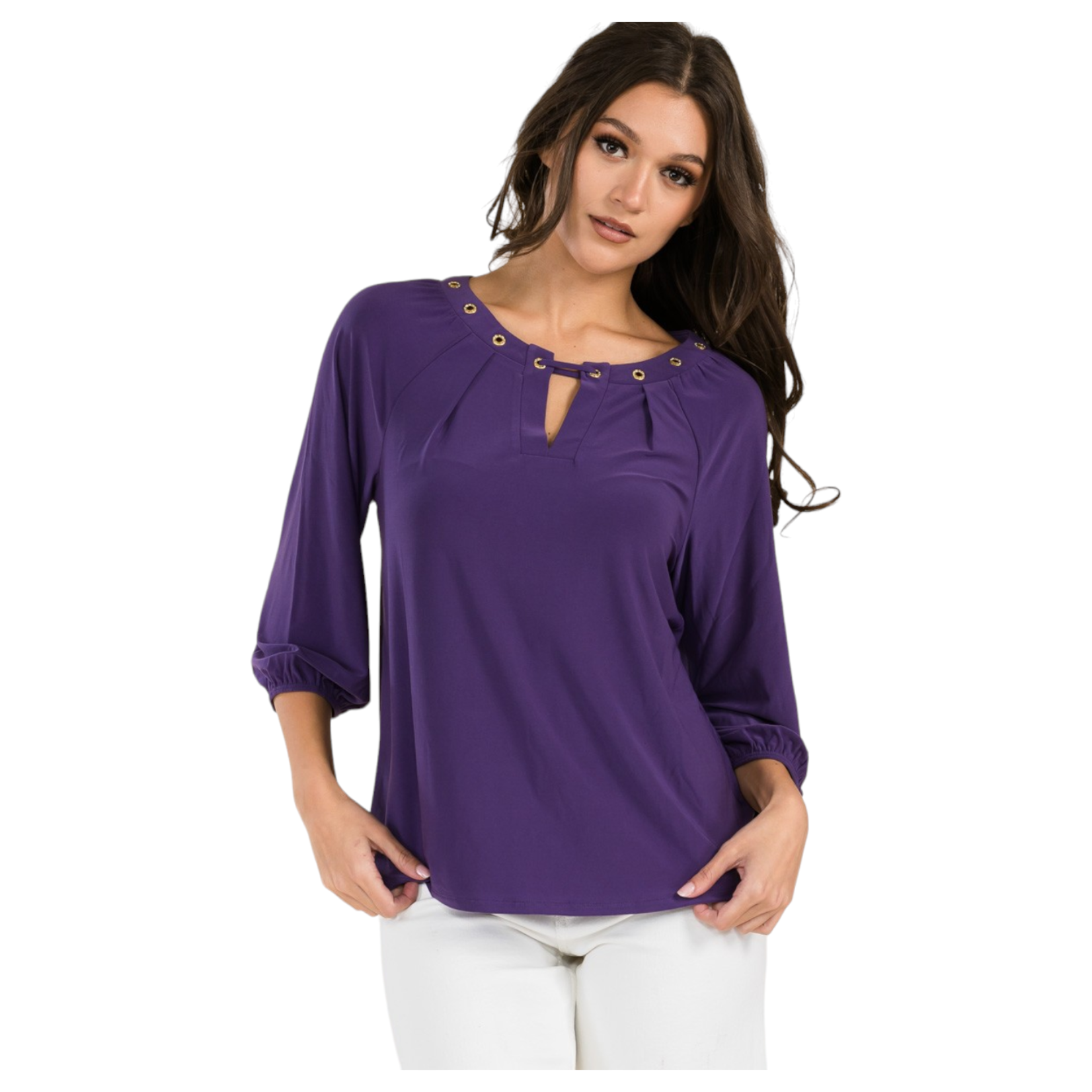 PERSEPTION PERSEPTION 3/4 SLEEVE TOP TP-MS-1706