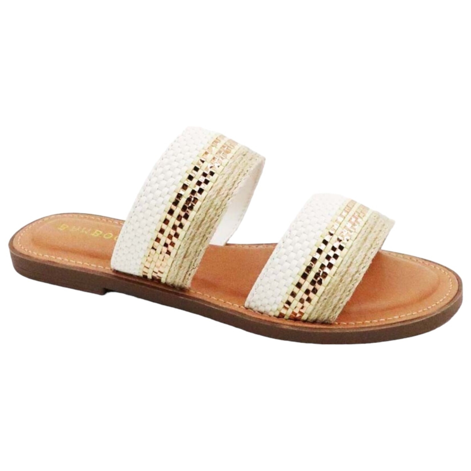 BAMBOO BAMBOO DOUBLE BAND SLIDE SLIPPER LOAF-06