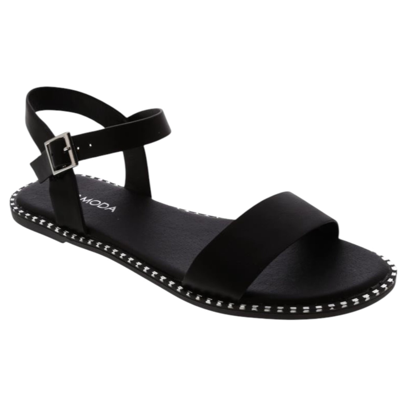 TOP MODA TOP MODA STUDDED FOOTBED ONE BAND SANDAL MICK-28