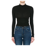 AMBIANCE APPAREL AMBIANCE MOCKNECK LONG SLEEVE CROP TOP 73334