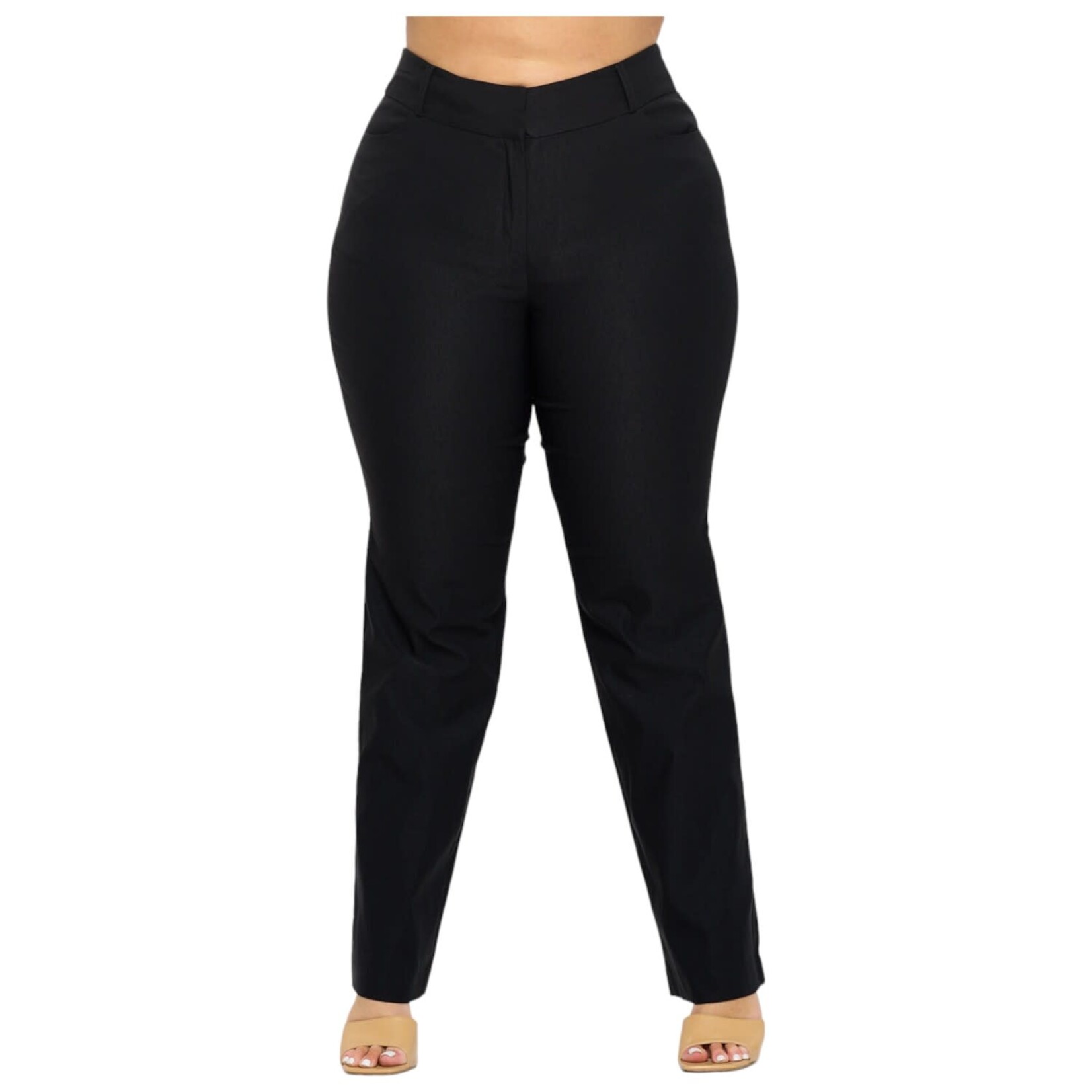 CHOCOLATE CHOCOLATE PLUS SIZE FLARE PANTS KP1074