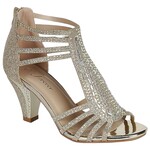 FOREVER FOREVER RHINESTONE CAGED BLOCK HEEL PERFORM-69