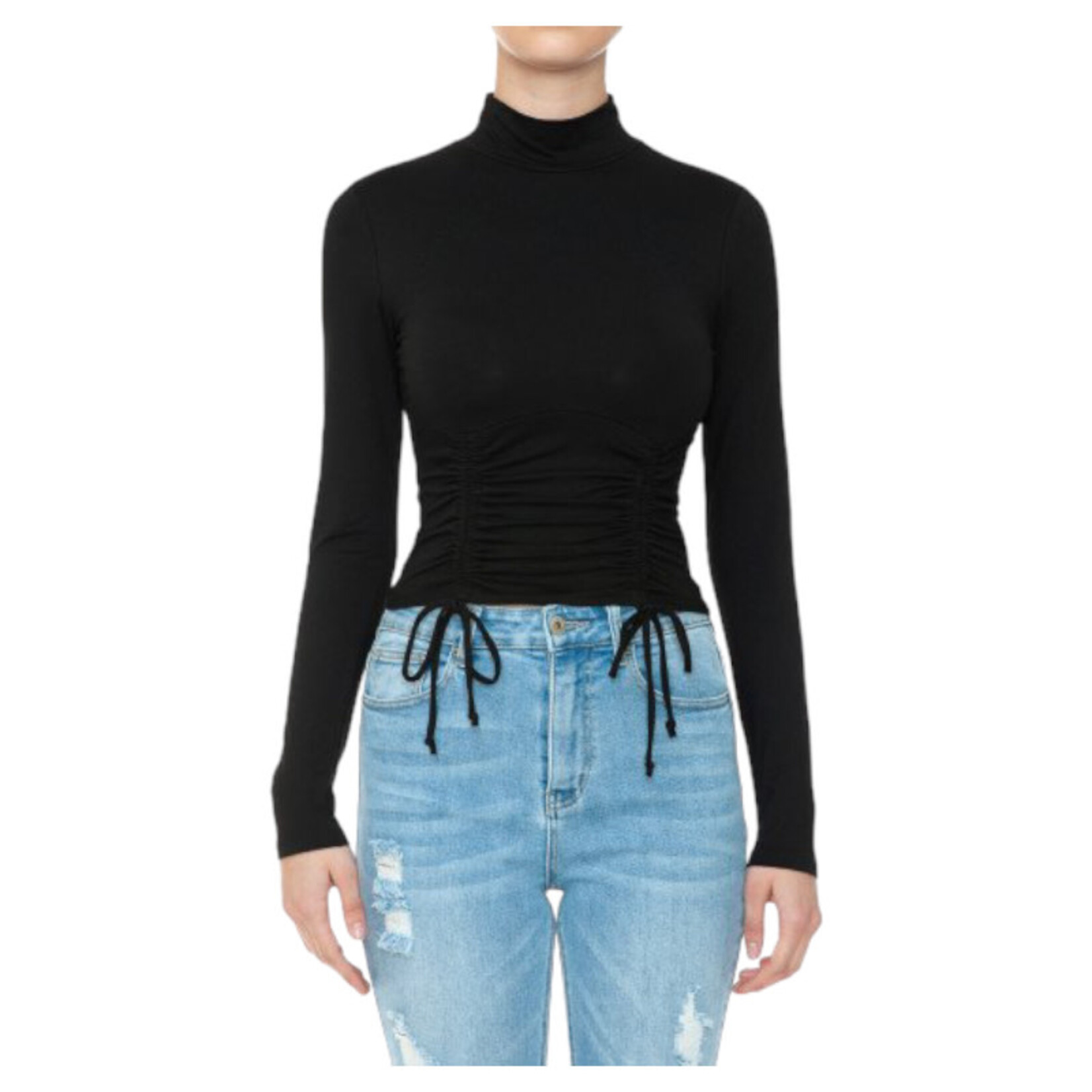 AMBIANCE APPAREL AMBIANCE LONG SLEEVE CROP TOP 74668