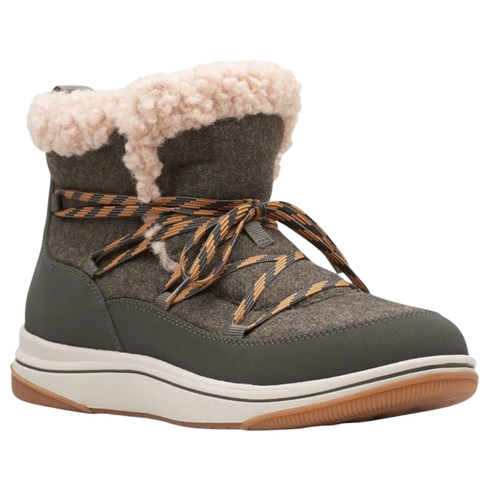 CLARKS CLARKS FUR LINED BOOT BREEZE GLACIER 26168961