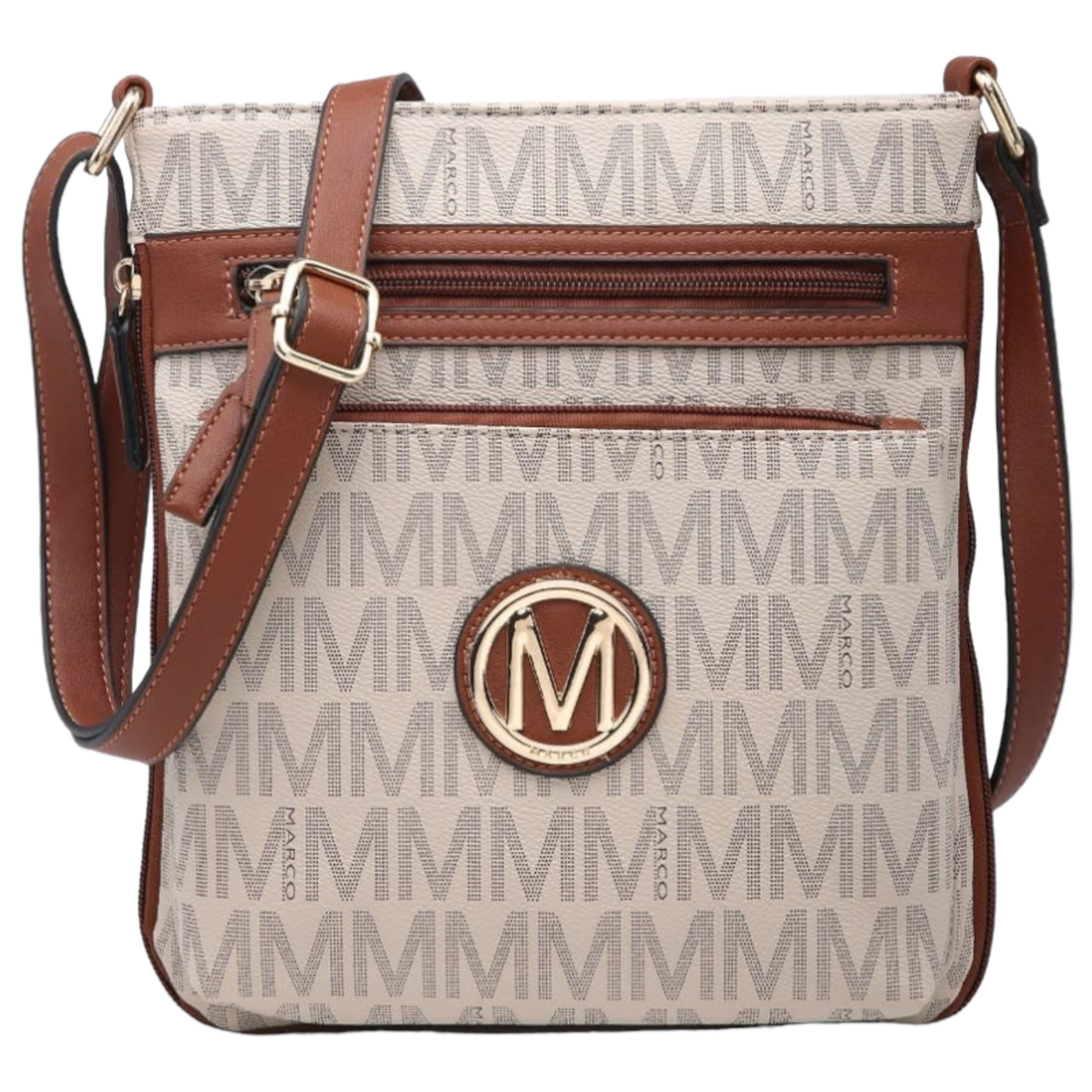 MARCO MARCO MONOGRAM CROSSBODY BAG XL-M-8485