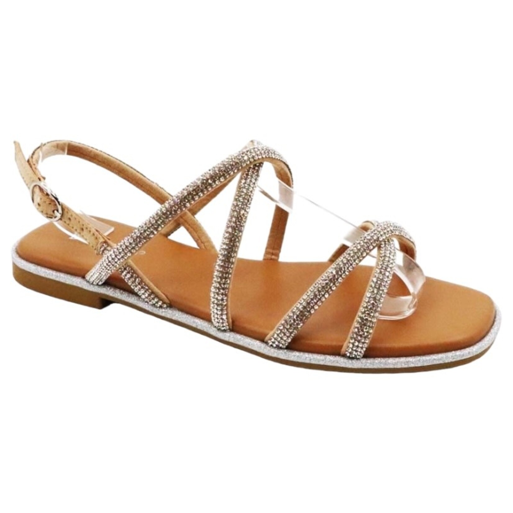 BAMBOO BAMBOO RHINESTONE STRAPPY SANDAL CIAO-01