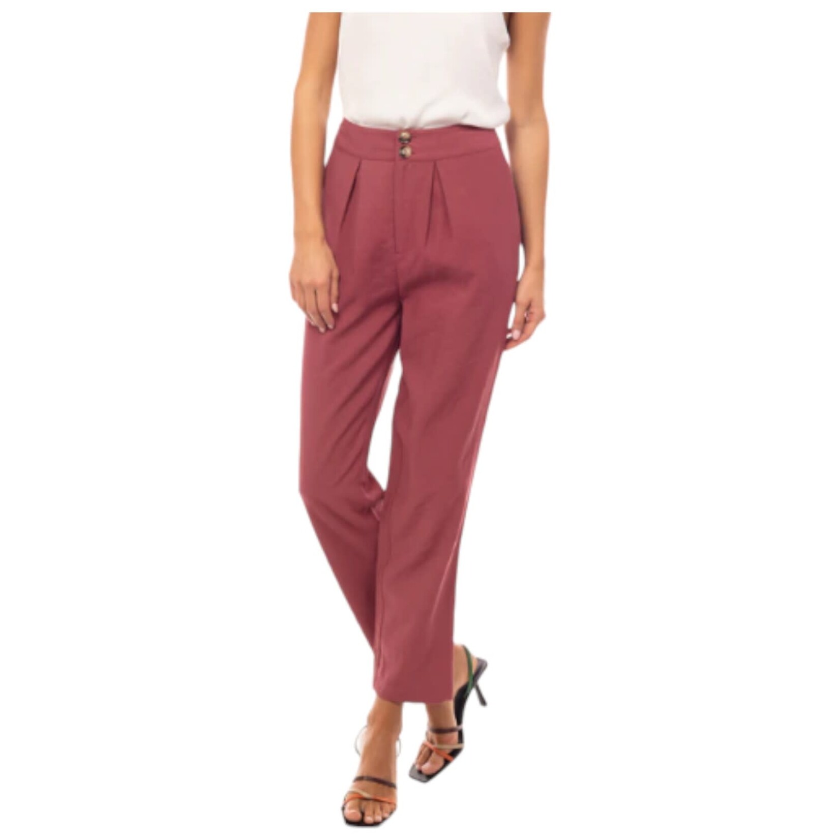 NAKED ZEBRA NAKED ZEBRA PLEAT ANKLE PANT EP116878