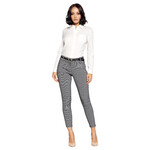 KENNETH COLE CHOCOLATE POLKA DOT BELTED DRESSPANT HP9952
