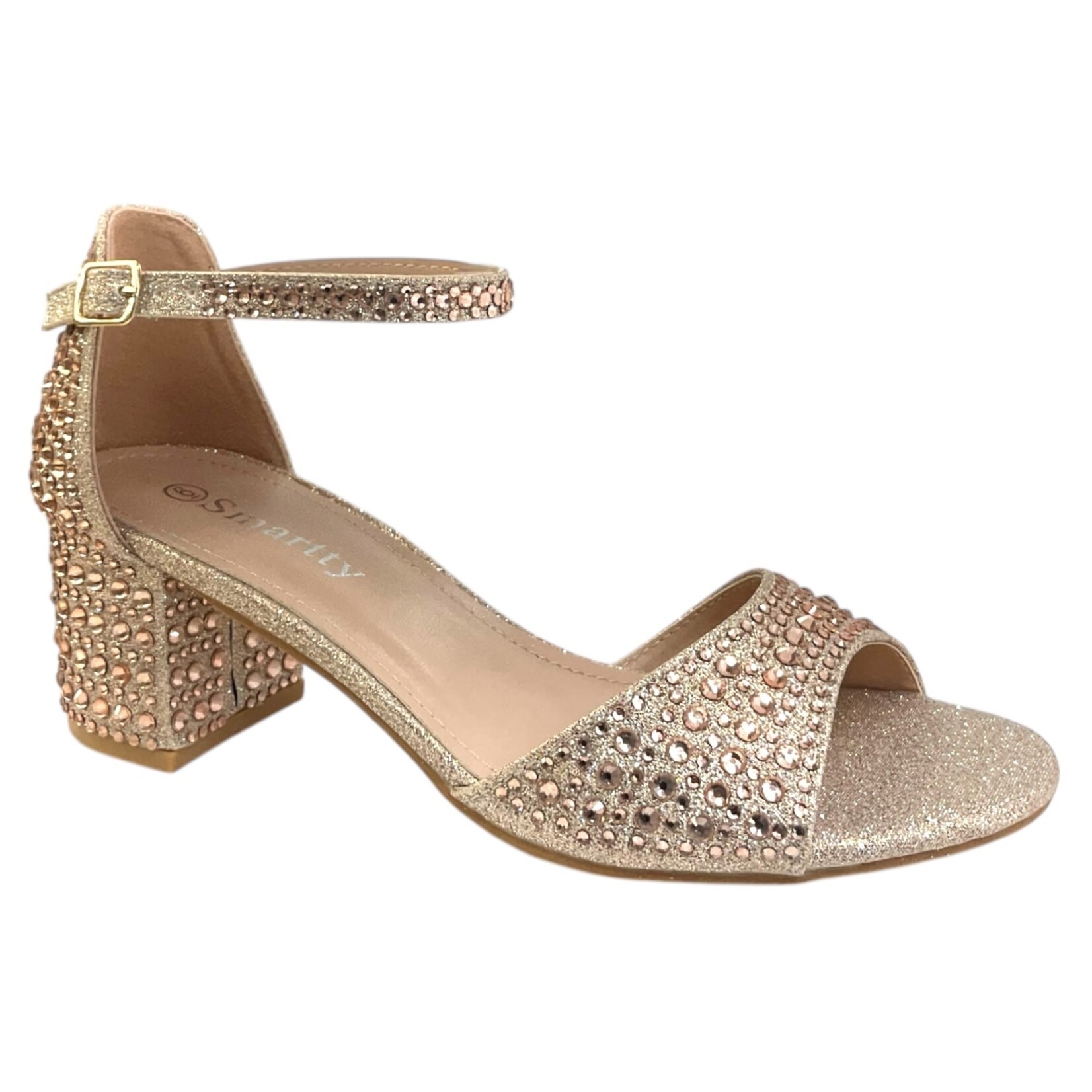 SMARTTY SMARTTY RHINESTONE BLOCK HEEL H43-27