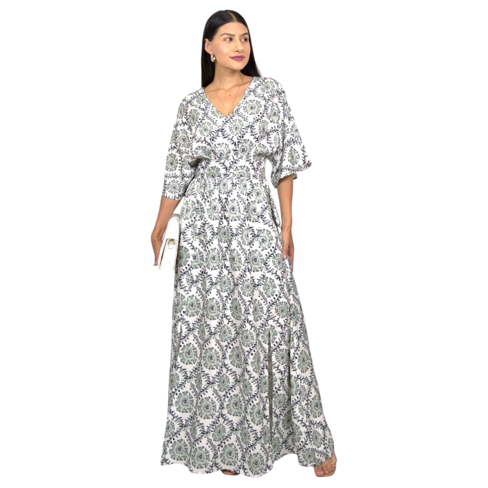 MISS KELLY MISS KELLY DRESS3/4 SLEEVE MAXI SD5398