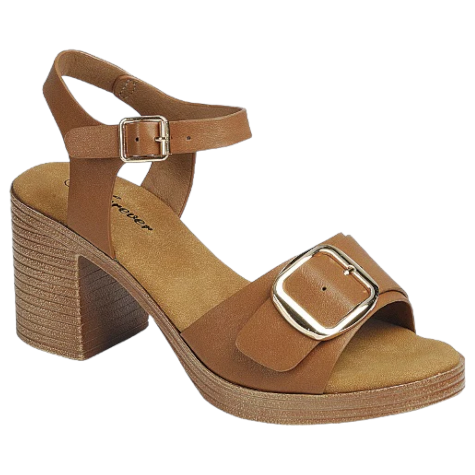 FOREVER FOREVER BUCKLE DETAIL BLOCK HEEL HIGHLAND-24
