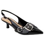 SODA SODA POINTED TOE BELT STRAP KITTEN HEEL JACKYN