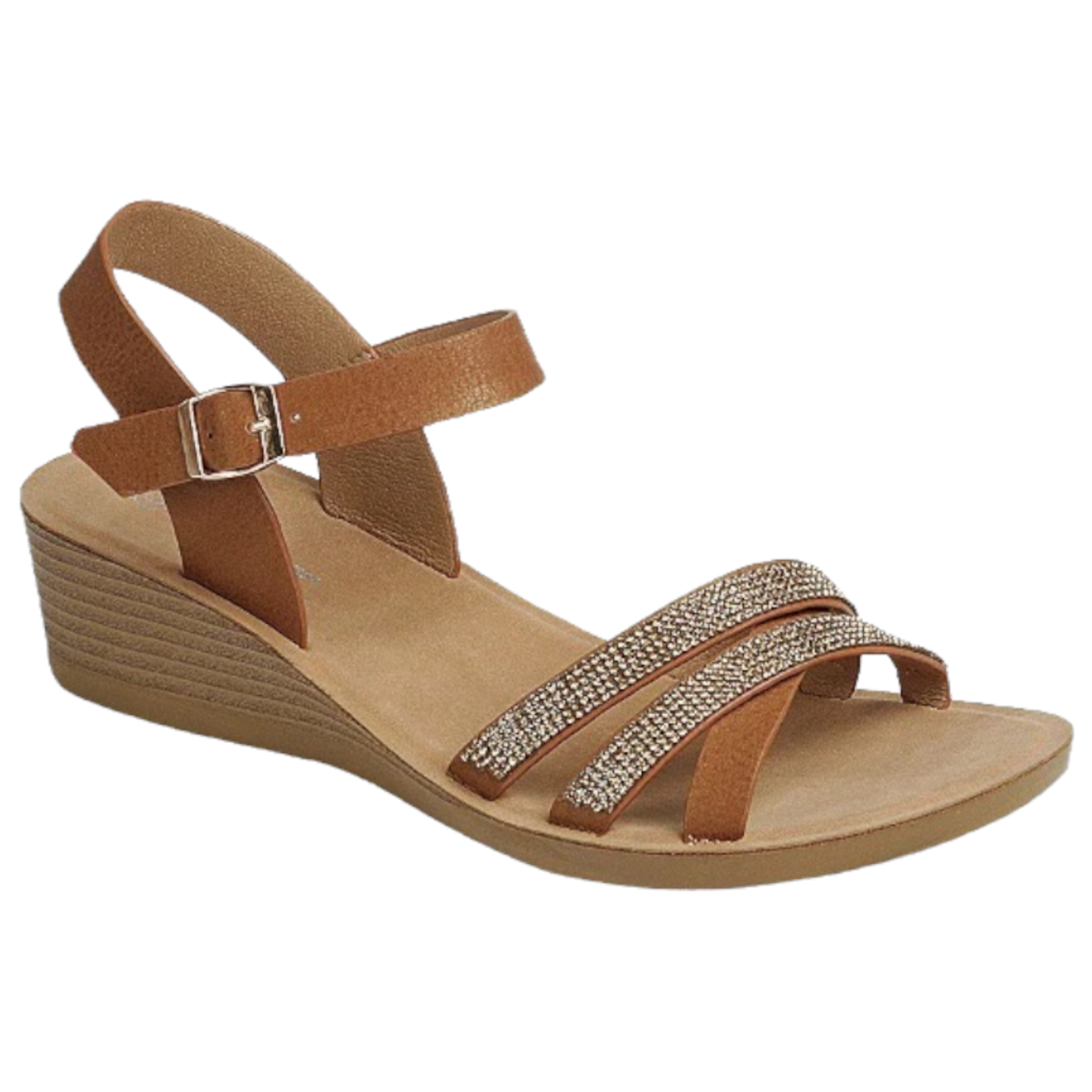FOREVER FOREVER RHINESTONE BAND WEDGE REGARD-52