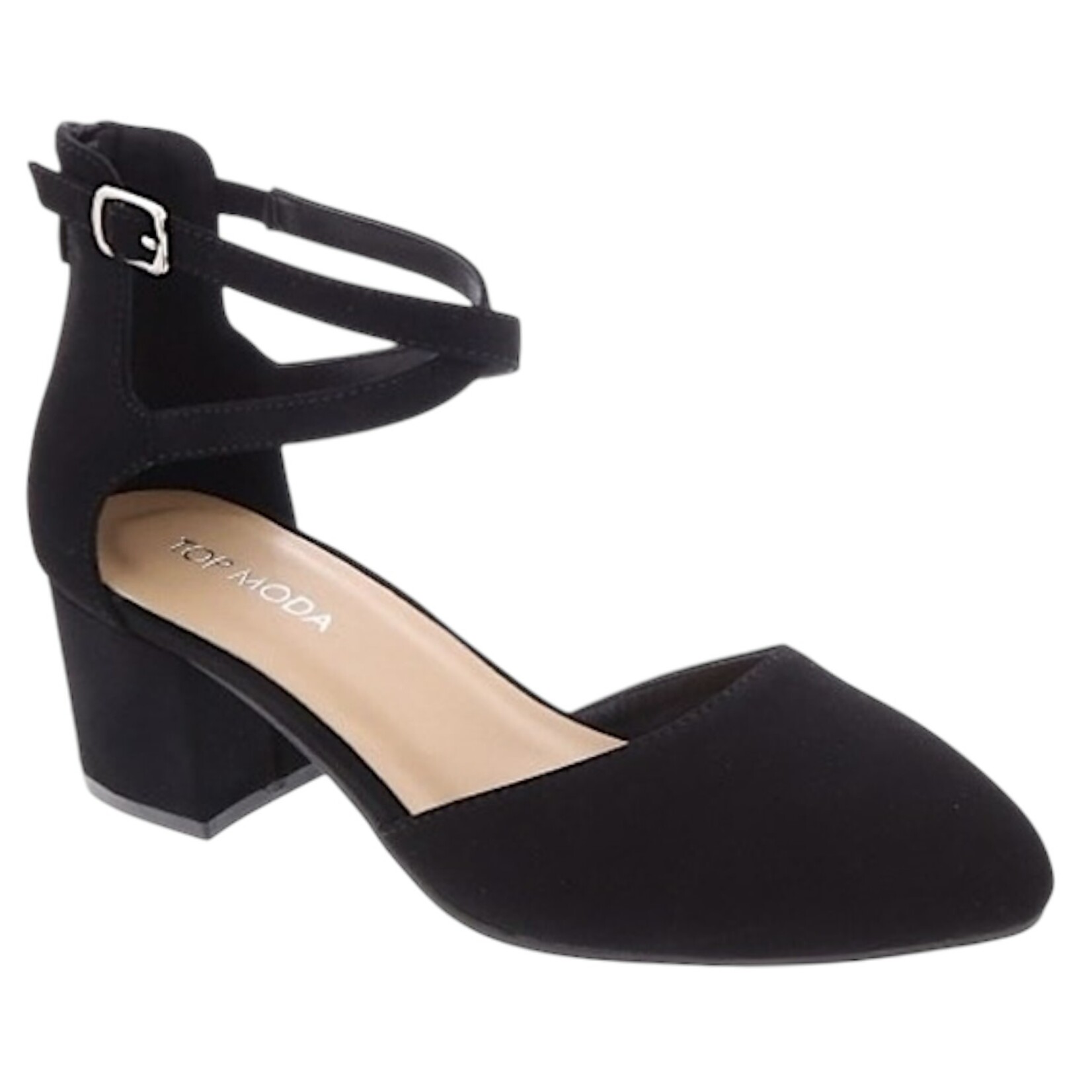 TOP MODA TOP MODA ANKLE STRAP BLOCK HEEL COSMO-21