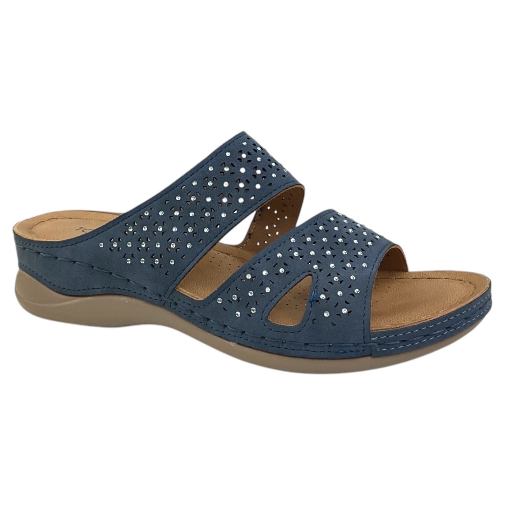 TOP MODA TOP MODA DOUBLE BAND WEDGE SLIPPER FENNA-1