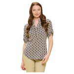 PERSEPTION PERSEPTION BUTTON DOWN 3/4 SLEEVE TOP TP-MS-200