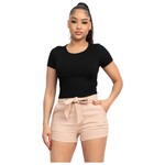 IRIS IRIS SHORT SLEEVE CROP TOP IT92343
