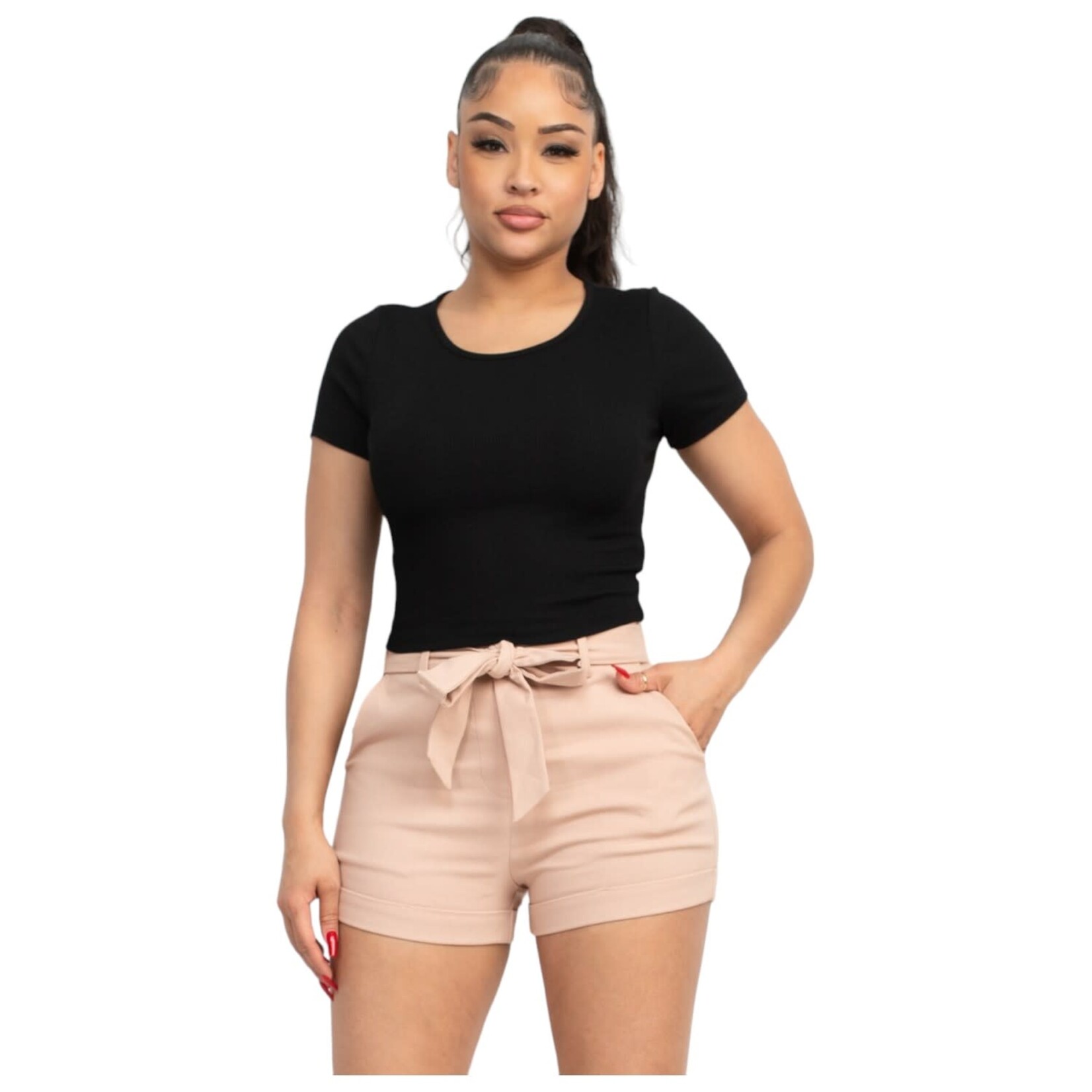 IRIS IRIS SHORT SLEEVE CROP TOP IT92343