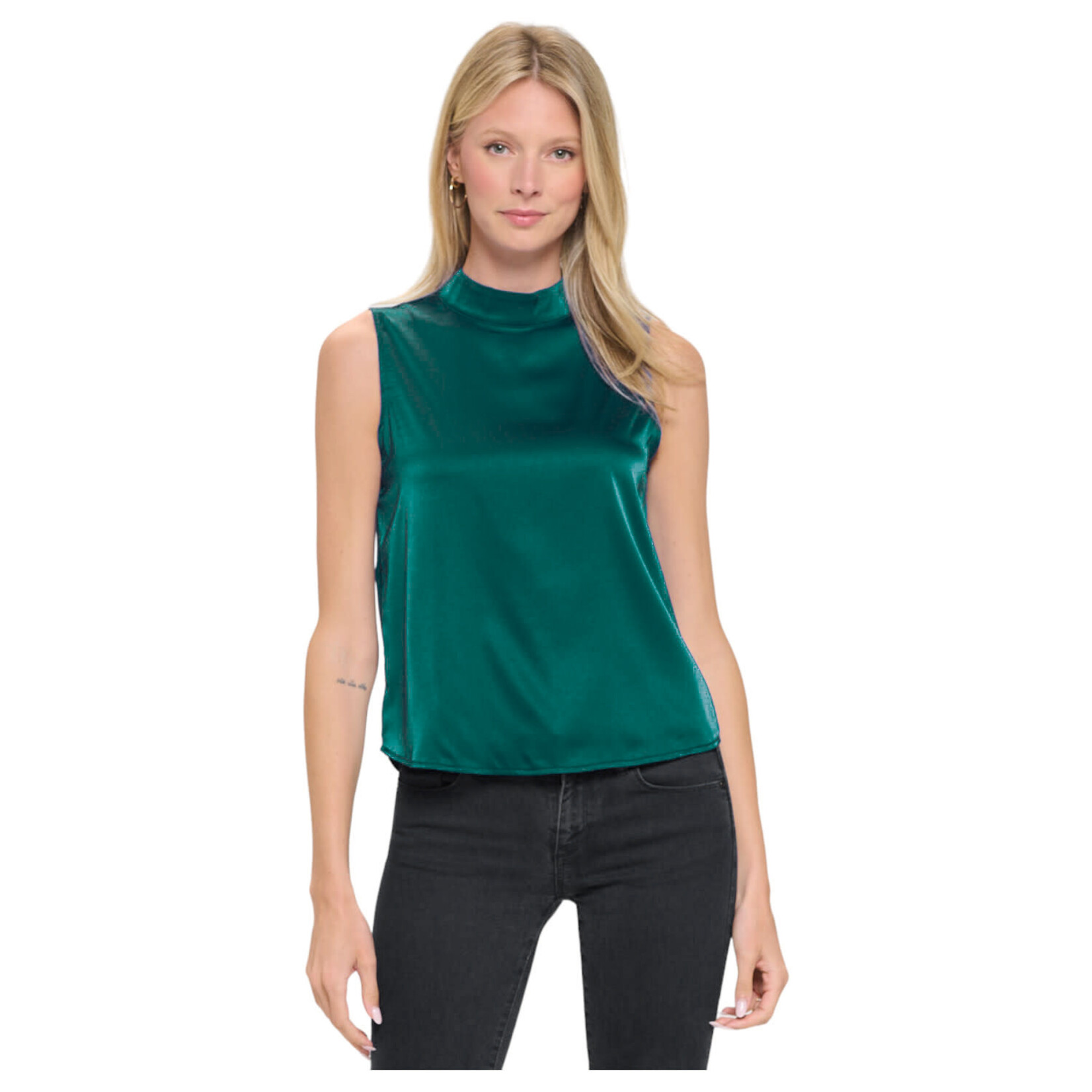 DNA DNA SATIN HIGH NECK SLEEVELESS TOP 3428T-22113