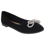 TOP MODA TOP MODA RHINESTONE BOW FLATS DOTHAN-25