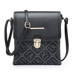 DASEIN DASEIN MONOGRAM FLAP CROSSBODY XL-DS-8617
