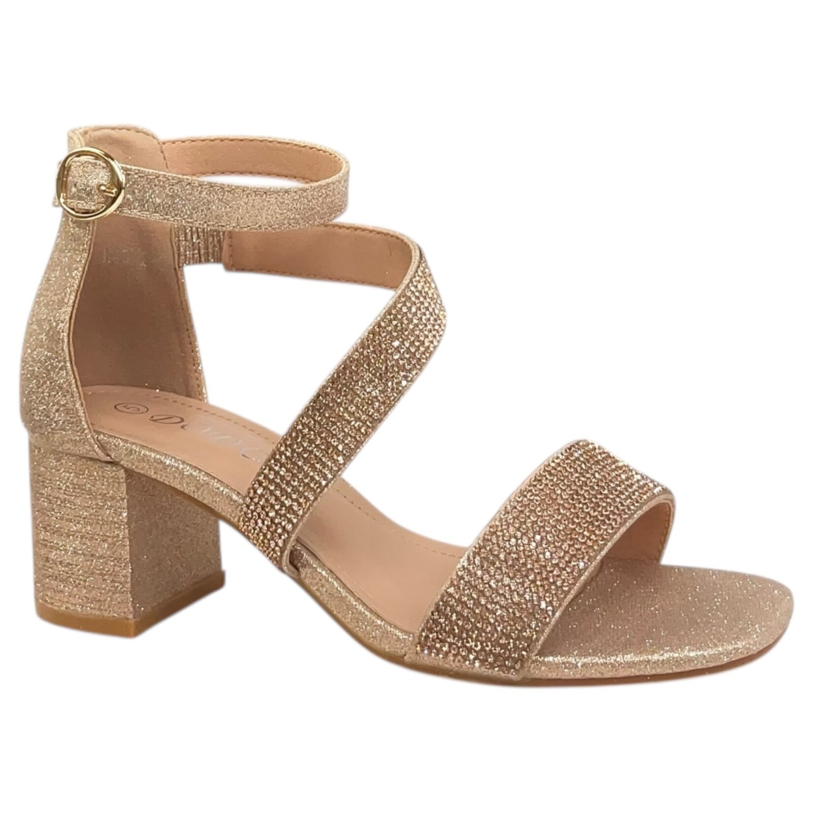 DODO DODO RHINESTONE BLOCK HEEL H43-2301
