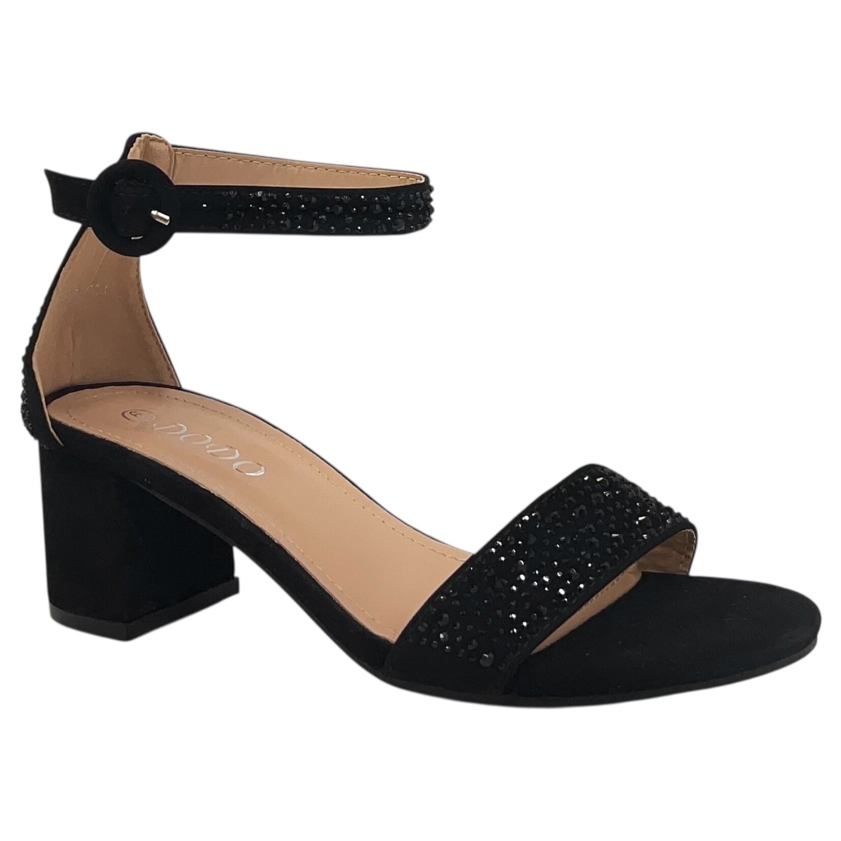DODO DODO RHINESTONE BAND BLOCK HEEL H13-001