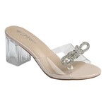 FOREVER FOREVER CLEAR SLIDE BLOCK HEEL NOTARY-90