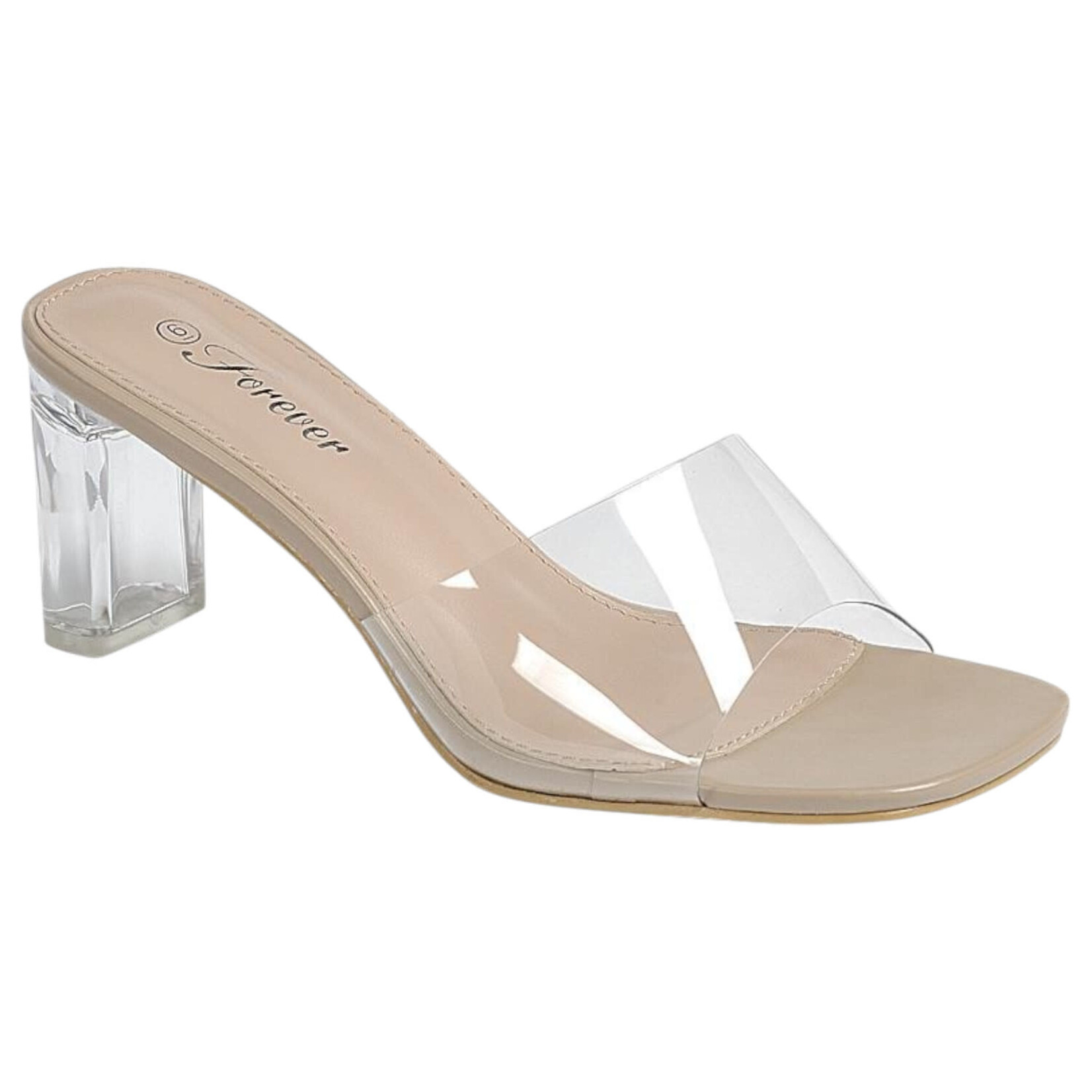 FOREVER FOREVER TANSLUCENT BAND HEEL DIGNIFIED-20