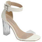 FOREVER FOREVER ANKLE STRAP CLEAR BLOCK HEEL VERONICA-101