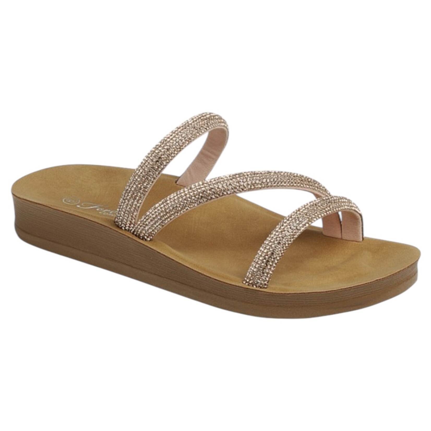 FOREVER FOREVER RHINESTONE 3 BAND SLIPPER RECOMMEND-6